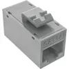 InLine Keystone RJ45 lizdas, neekranuotas, Cat.6A, 8 vnt., pilka