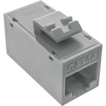 InLine Keystone RJ45 lizdas, neekranuotas, Cat.6A, 8 vnt., pilka