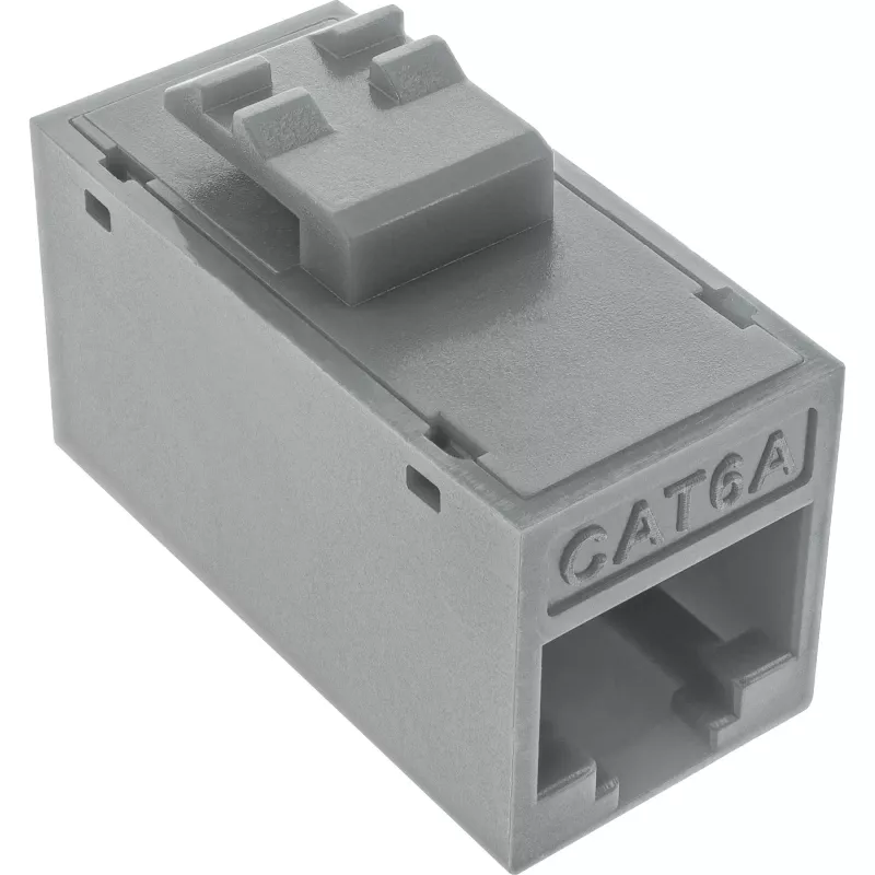 InLine Keystone RJ45 lizdas, neekranuotas, Cat.6A, 8 vnt., pilka