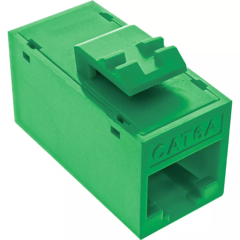 InLine Keystone RJ45 lizdas, neekranuotas, Cat.6A, 8 vnt., žalia