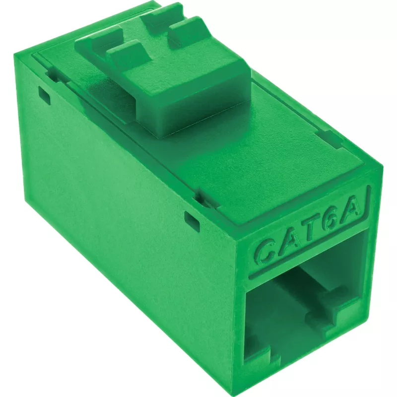 InLine Keystone RJ45 lizdas, neekranuotas, Cat.6A, 8 vnt., žalia