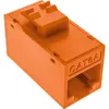 InLine Keystone RJ45 lizdas, neekranuotas, Cat.6A, 8 vnt., oranžinė