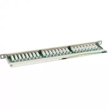InLine Patch Panel Cat.6 24 prievadų 19 colių 0.5U šviesiai pilkas RAL7035