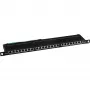 Patch Panel Cat.6 InLine 76224B 24 prievadų 19 col. 0.5U juodas RAL9005