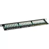 Patch Panel Cat.6 InLine 76224B 24 prievadų 19 col. 0.5U juodas RAL9005