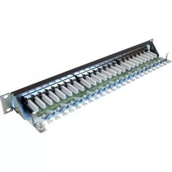 InLine Patch Panel Cat.6 24 prievadų 19 colių 1HE juodas RAL9005