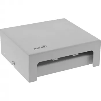 InLine dėžutė konsolidavimo taškui ant stalo 6x Keystone RJ45, metalinė, RAL7035
