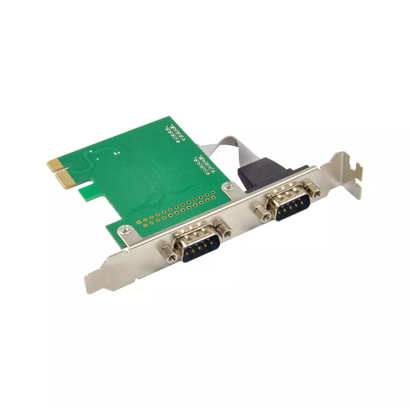 InLine sąsajos plokštė 2x Serial 9 Pin PCIe PCI-Express vyriška