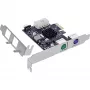 InLine PCIe plokštė su 2x PS/2 ir USB 2.0 vidine jungtimi, 0.48 Gbit/s