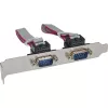 InLine PCIe kortelė su 1 lygiagrečiu (25 kontaktų) ir 2 nuosekliais (9 kontaktų) prievadais