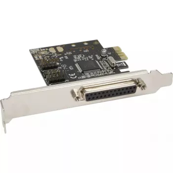 InLine PCIe kortelė su 1 lygiagrečiu (25 kontaktų) ir 2 nuosekliais (9 kontaktų) prievadais