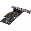 InLine 76660N Vidinė M.2 sąsajos plokštė PCIe vyriška 64 Gbit/s