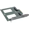 InLine 76660P vidinis U.2 adapteris PCIe vyriškas 4 Gbit/s 3.3 V