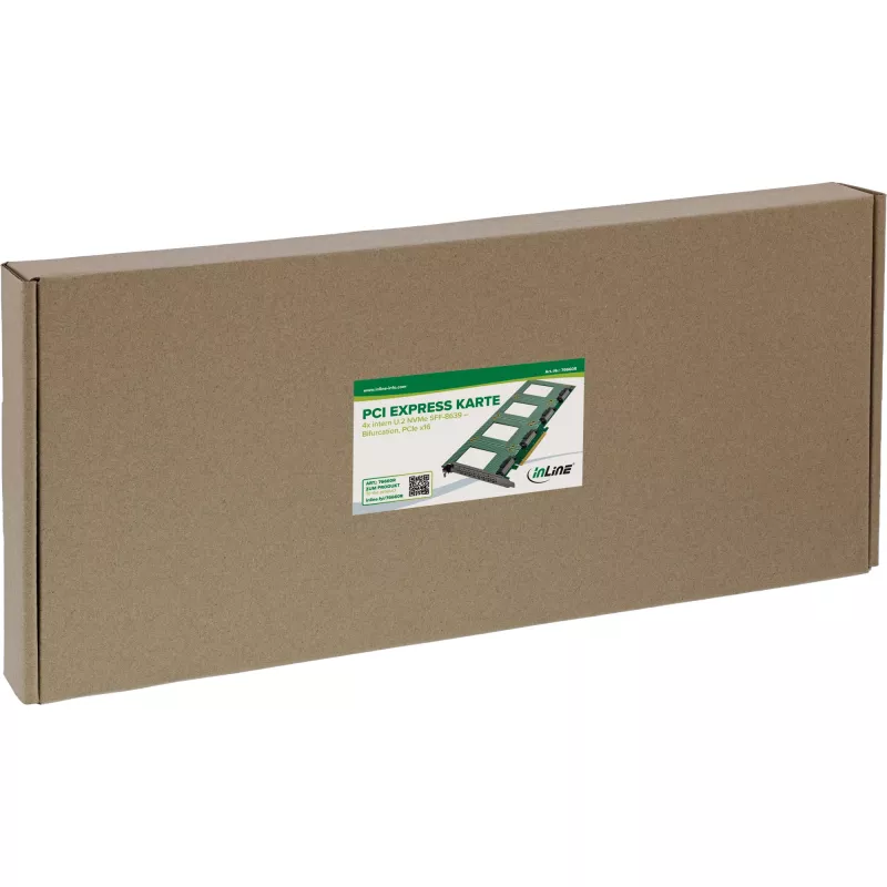 InLine 76660R vidinė U.2 sąsajos plokštė PCIe vyriška 4 Gbit/s