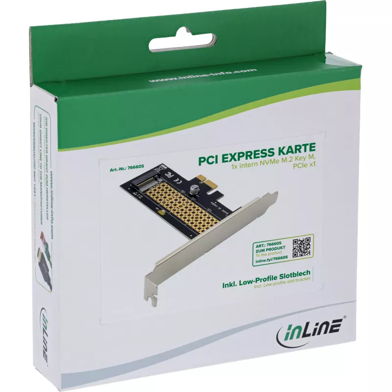 InLine 76660S vidinis M.2 adapteris PCIe 1 Gbit/s 3.3 V
