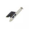 InLine 2+2 portų USB 3.2 Gen.1 pagrindinis valdiklis, PCIe, su SATA maitinimu ir žemo profilio laikikliu
