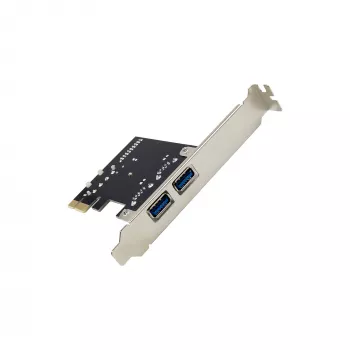 InLine 2+2 portų USB 3.2 Gen.1 pagrindinis valdiklis, PCIe, su SATA maitinimu ir žemo profilio laikikliu