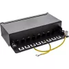 InLine Patch Panel Cat.6A stalinis / sieninis 8 prievadų juodas RAL9005
