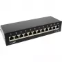 InLine Patch Panel Cat.6A stalo / sienos montavimui 12 prievadų juodas RAL9005