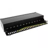 InLine Patch Panel Cat.6A stalo / sienos montavimui 12 prievadų juodas RAL9005