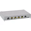 InLine Patch panel Cat.6A 0.5U 6 prievadų, stalinis/sieninis/stovo, pilkas, su dulkių apsauga