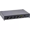 InLine Patch panel Cat.6A 0,5U 6 prievadų, stalinis/sieninis/stovo, juodas su dulkių apsauga