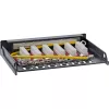 InLine Patch panel Cat.6A 0,5U 6 prievadų, stalinis/sieninis/stovo, juodas su dulkių apsauga