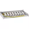 InLine Patch panel Cat.6A 0,5U 8 prievadų, stalas/siena/bėgelis, pilka, apsauga nuo dulkių