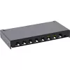InLine Patch panel Cat.6A 0,5U 8 prievadų, stalo/sienos montavimui, juoda RAL9005