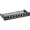 InLine Patch panel Cat.6A 0,5U 8 prievadų, stalo/sienos montavimui, juoda RAL9005