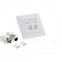 InLine Cat.6A įleidžiama dėžutė 2x RJ45 balta RAL9010