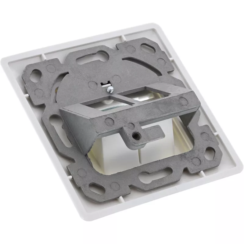 InLine Cat.6A įleidžiama dėžutė 2x RJ45 balta RAL9010