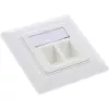 InLine Cat.6A įleidžiama dėžutė 2x RJ45 balta RAL9010