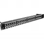 InLine tuščias RJ45 keystone pataisos skydas 19 colių, 48 prievadai, 1U, juodas