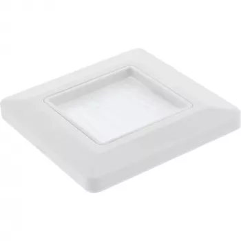 Sieninis rėmelis su šepetėliu InLine 78501 televizoriui, plastikinis, baltas RAL9010, 80×80 mm