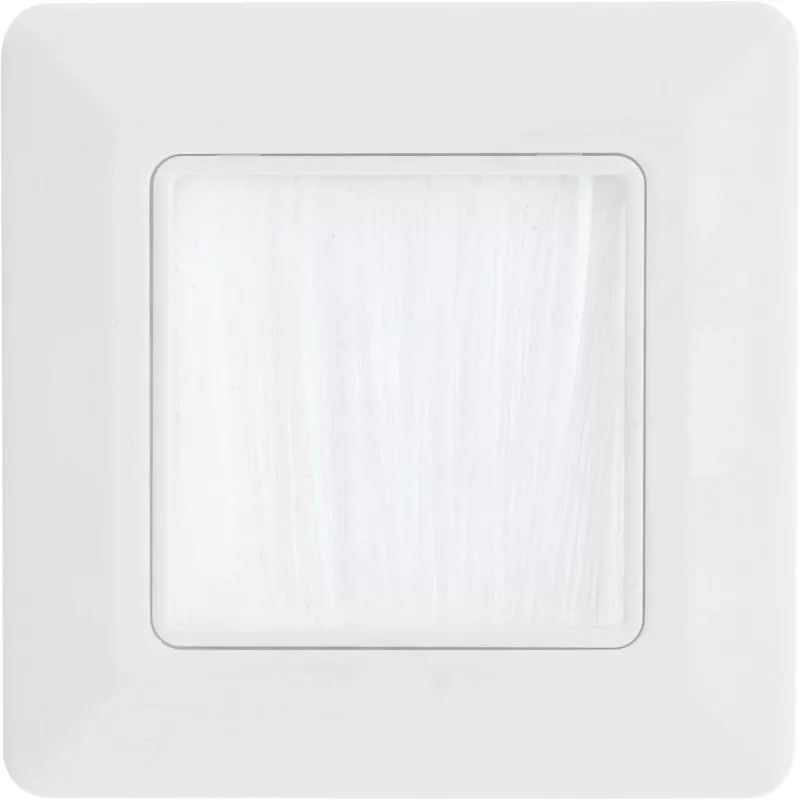 Sieninis rėmelis su šepetėliu InLine 78501 televizoriui, plastikinis, baltas RAL9010, 80×80 mm