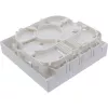InLine FTTH tuščia pabaigos dėžutė iki 4x LC duplex / 4x SC simplex, balta