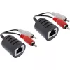 InLine RCA garso perdavimo per LAN / Ethernet / RJ45 kabelių rinkinys 2 vnt.