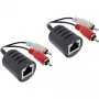 InLine RCA garso perdavimo per LAN / Ethernet / RJ45 kabelių rinkinys 2 vnt.