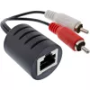 InLine RCA garso perdavimo per LAN / Ethernet / RJ45 kabelių rinkinys 2 vnt.