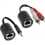 InLine RCA garso perdavimo per LAN / Ethernet / RJ45 kabelį komplektas, iki 50 m