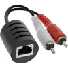 InLine RCA garso perdavimo per LAN / Ethernet / RJ45 kabelį komplektas, iki 50 m