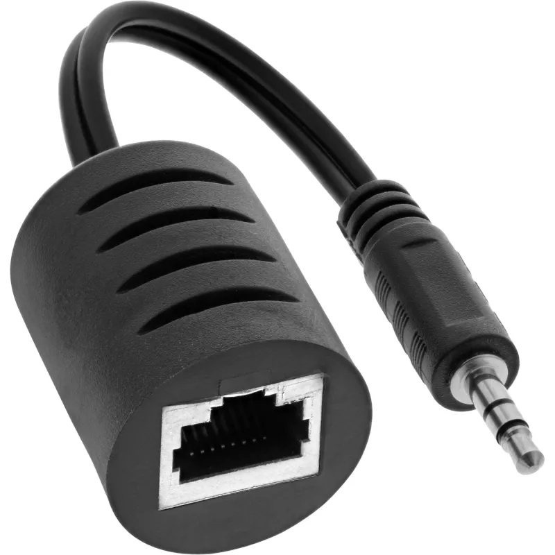 InLine RCA garso perdavimo per LAN / Ethernet / RJ45 kabelį komplektas, iki 50 m