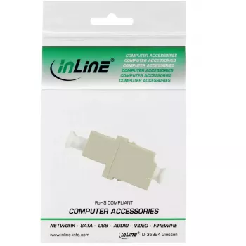 InLine Fiber optinis adapteris dupleksinis LC/LC moteriškas MultiMode keramine mova