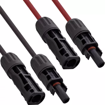 InLine 95403 vidutinės įtampos saulės kabelis 4 mm² raudonas/juodas 1500V 3m