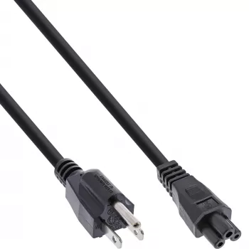 InLine B-16656U maitinimo laidas juodas 2 m NEMA 5-15 IEC C5