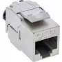 InLine 24 prievadų rinkinys Keystone RJ45 lizdas plonas SNAP-In Cat.6A su integruotu kabelio raiščiu (B-76202P)