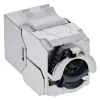 Keystone modulis InLine B-76202Q — plokščias pilkas RJ-45, 14,5×31,8×19,4 mm
