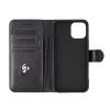 Dėklas-piniginė eSTUFF ES67110011-BULK, skirtas iPhone 17 Pro Max, juoda, 3 kortelių kišenės