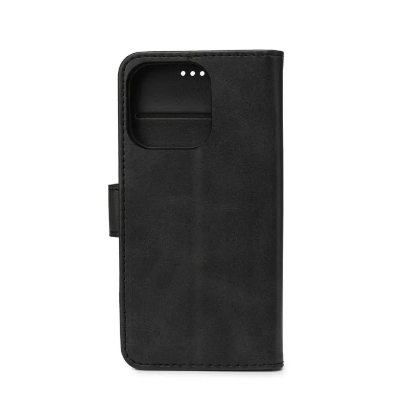 Dėklas-piniginė eSTUFF ES67110011-BULK, skirtas iPhone 17 Pro Max, juoda, 3 kortelių kišenės